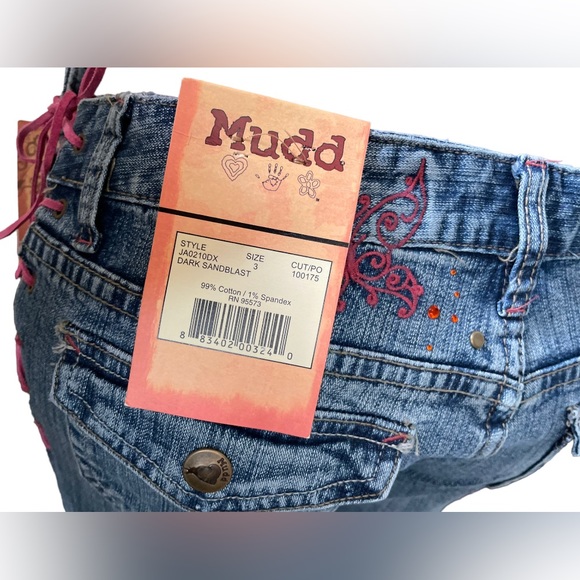 VTG Lace-Up Mudd Jeans Flares - Picture 5 of 12